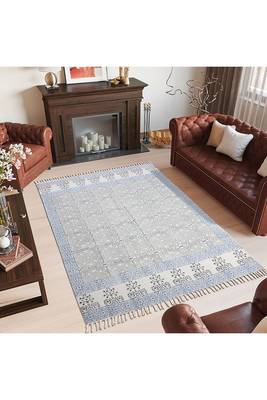 Traditional Rugs Dining Room Carpet Kids Mat Cotton Kilim Area Rug 2