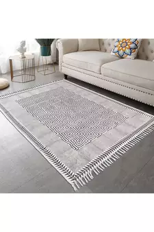 Outdoor garden Cotton rug Indian handmade Kitchen Dining Room Rug Bohemian Floor Mat