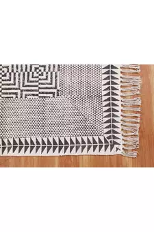 Outdoor garden Cotton rug Indian handmade Kitchen Dining Room Rug Bohemian Floor Mat