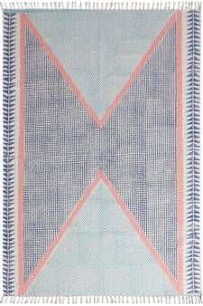 Handmade Block printed bedroom rug boho cotton rug Home decorative rug Floor area Carpet