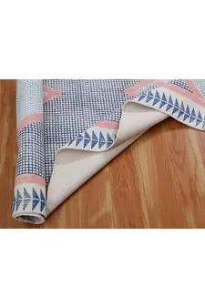 Handmade Block printed bedroom rug boho cotton rug Home decorative rug Floor area Carpet