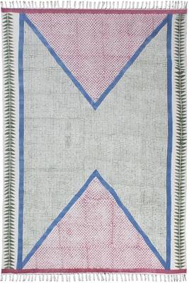 Study Room Rug Kitchen Area Mat Hand Block Printed Cotton Durries Doormats 1