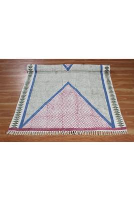 Study Room Rug Kitchen Area Mat Hand Block Printed Cotton Durries Doormats 4