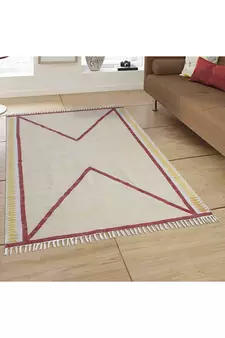 Handmade Rug Hand block print area rug Outdoor yoga rug Garden rug Home kitchen rug