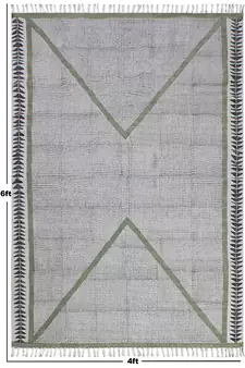 Boho area rug Kitchen flat weave cotton dhurrie Outdoor area rug Moroccan living room rug