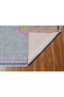 Home Decor Blue Hand Woven Rag Rug Bohemia Kilim Rug Entryway Throw Rug