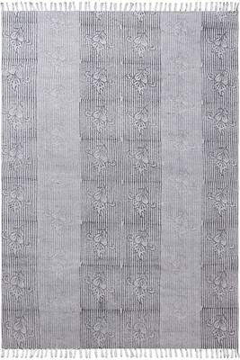 Cotton Rugs Handmade Area Rugs Hand Block Printed Boho Kilim Home Decor Carpet 1