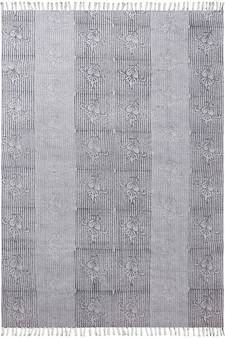 Cotton Rugs Handmade Area Rugs Hand Block Printed Boho Kilim Home Decor Carpet