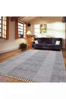 Cotton Rugs Handmade Area Rugs Hand Block Printed Boho Kilim Home Decor Carpet