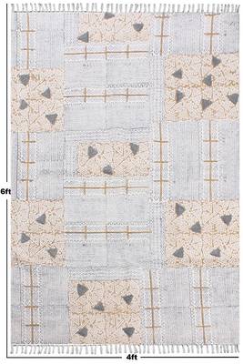 Indian Hand Block Printed Durries Soft Cotton Area Rugs Bathroom Rugs outdoor Mats 3