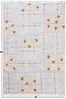 Indian Hand Block Printed Durries Soft Cotton Area Rugs Bathroom Rugs outdoor Mats