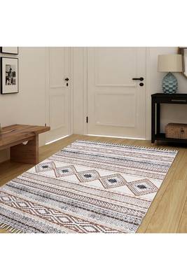 Floor Area Rugs Handmade Kilim Cotton Rugs Home Decor Carpet Yoga Garden Mat 2