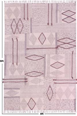 Living Room Area Rugs Handmade Cotton Durries Kitchen Rug Dining Room Carpet 3