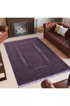 Dining Room Area Rug Geometric Area Carpet Handmade Pure Cotton Kilim