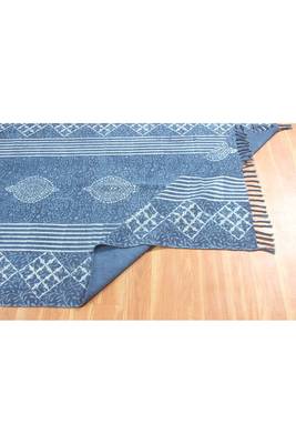 Indian Handmade Block Printed Cotton Durries Yoga Mat Outdoor Carpet 5