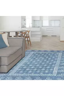 Home Decor Kilim Handmade Pure Cotton Carpet Hand Block Printed Dhurrie