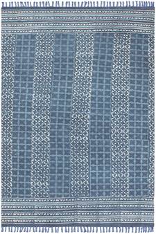 Handmade Pure Cotton Carpet Natural Color Printed Rug Indian Flat Weave Kilim Rug