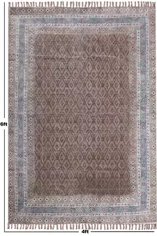 Geometric Area Rug Dining Room Carpet Yoga Outdoor Cotton Durries Kitchen Rugs