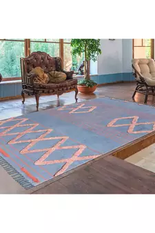 Hand Block Printed Dhurrie Home Decor Kilim Handmade Pure Cotton Carpet