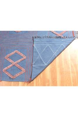 Hand Block Printed Dhurrie Home Decor Kilim Handmade Pure Cotton Carpet 5