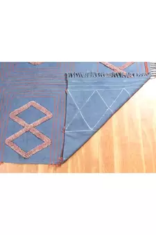 Hand Block Printed Dhurrie Home Decor Kilim Handmade Pure Cotton Carpet