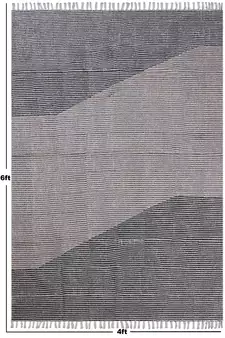 Handmade Pure Cotton Carpet Dining Room Rug Hand Block Printed Dhurrie