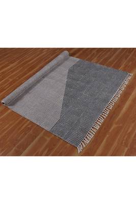 Handmade Pure Cotton Carpet Dining Room Rug Hand Block Printed Dhurrie 4