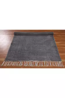 Geometric Area Carpet Indian Hand Block Print Dhurrie Natural Color Printed Rug