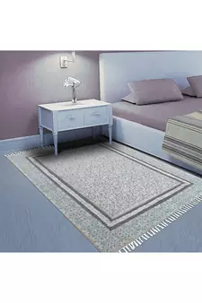 Eco Friendly Dhurrie Geometric Area Kilim Hand-Woven Rug Indian Cotton Carpet