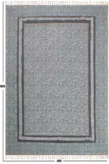 Eco Friendly Dhurrie Geometric Area Kilim Hand-Woven Rug Indian Cotton Carpet