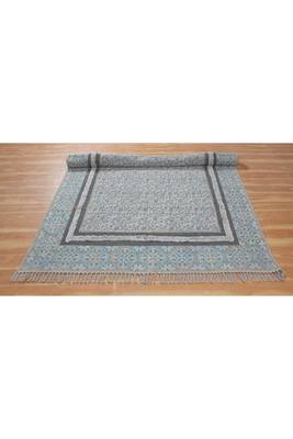 Eco Friendly Dhurrie Geometric Area Kilim Hand-Woven Rug Indian Cotton Carpet 4