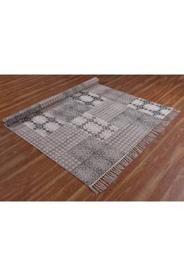 Indian Natural Rug Yoga Kilim Garden Area Carpet Hand Block Printed Dhurrie 4