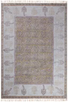 Dining Room Kilim Dhurrie Natural Eco-Friendly Area Rug Indian Cotton Carpet