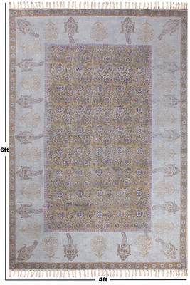 Dining Room Kilim Dhurrie Natural Eco-Friendly Area Rug Indian Cotton Carpet 3