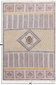 Entrance Rug Hallway Area Rugs Indian Handmade Cotton Durries Rag Rug