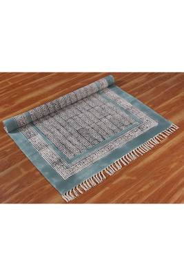 Flat Weave Area Dhurrie Indian Hand-Woven Rug Hand Block Print Kilim Yoga Carpet 4
