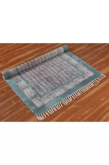 Flat Weave Area Dhurrie Indian Hand-Woven Rug Hand Block Print Kilim Yoga Carpet