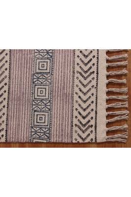 Flat Weave Rug Handmade Pure Cotton Carpet Floor Area Kilim Dhurrie 5