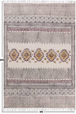 Indian Moroccan Rug Handmade Block Printed Cotton Durries Yoga Mat Outdoor Carpet 3