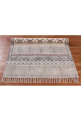 Indian Moroccan Rug Handmade Block Printed Cotton Durries Yoga Mat Outdoor Carpet 4