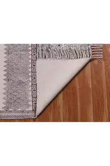 Indian Moroccan Rug Handmade Block Printed Cotton Durries Yoga Mat Outdoor Carpet