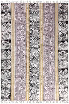 Handmade Pure Cotton Carpet Dining Room Rug Hand Block Printed Dhurrie 1