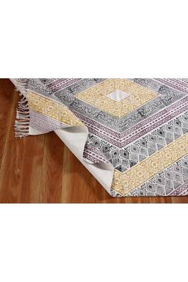 Flat Weave Kilim Dhurrie Geometric Handmade Pure Cotton Carpet Kitchen Rug 5