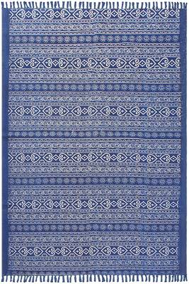 Outdoor Mat Kitchen Rugs Indian Hand Block Printed Cotton Durries Garden Area Rug 1
