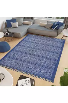 Outdoor Mat Kitchen Rugs Indian Hand Block Printed Cotton Durries Garden Area Rug