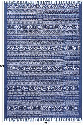 Outdoor Mat Kitchen Rugs Indian Hand Block Printed Cotton Durries Garden Area Rug 3