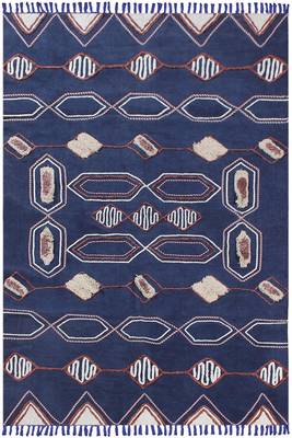 Kitchen Kilim Handmade India Cotton Carpet Eco Friendly Dhurrie Geometric Rug 1