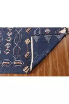 Kitchen Kilim Handmade India Cotton Carpet Eco Friendly Dhurrie Geometric Rug