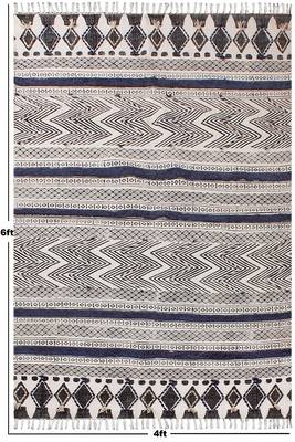 Bohemian Dining room rug Indian Handmade rug Cotton Area Rug Living room Rug 3