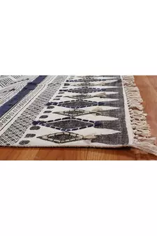 Bohemian Dining room rug Indian Handmade rug Cotton Area Rug Living room Rug